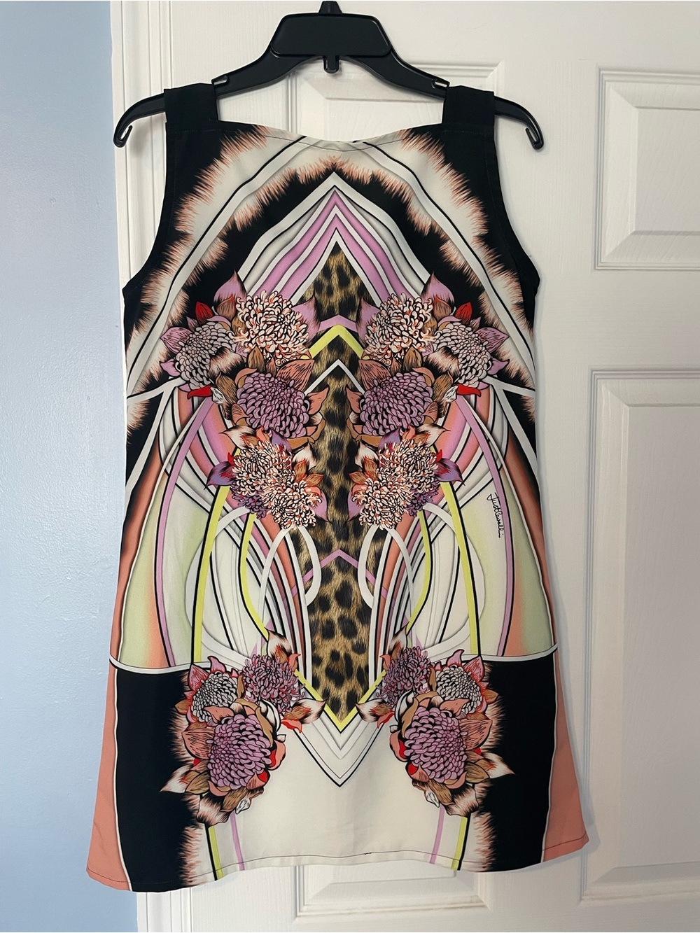 Just Cavalli Leopard Floral mini dress M